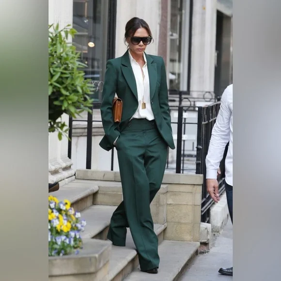 Pendleton 100% Wool Blazer Emerald Green | Classic Tailored Jacket | Made in USA - Picture 8 of 9